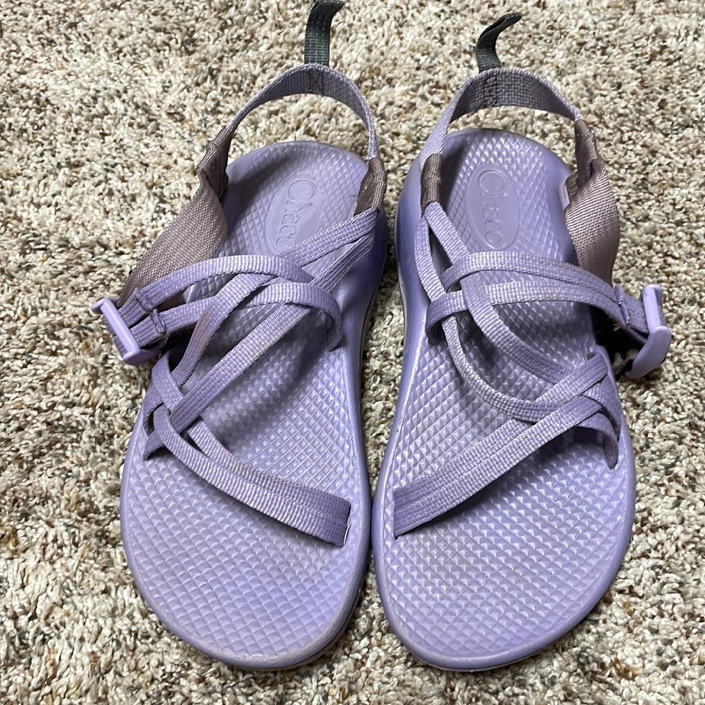 ZX/1 ecotread kids chaco size 4 double strap lilac/lavender/Violet preowned